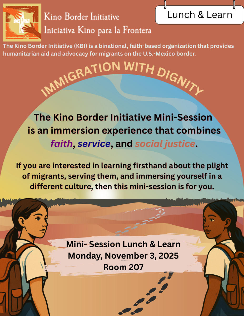 Come to the Lunch and Learn on Monday, Nov. 3 to learn more about the Kino Border Mini Session. 
