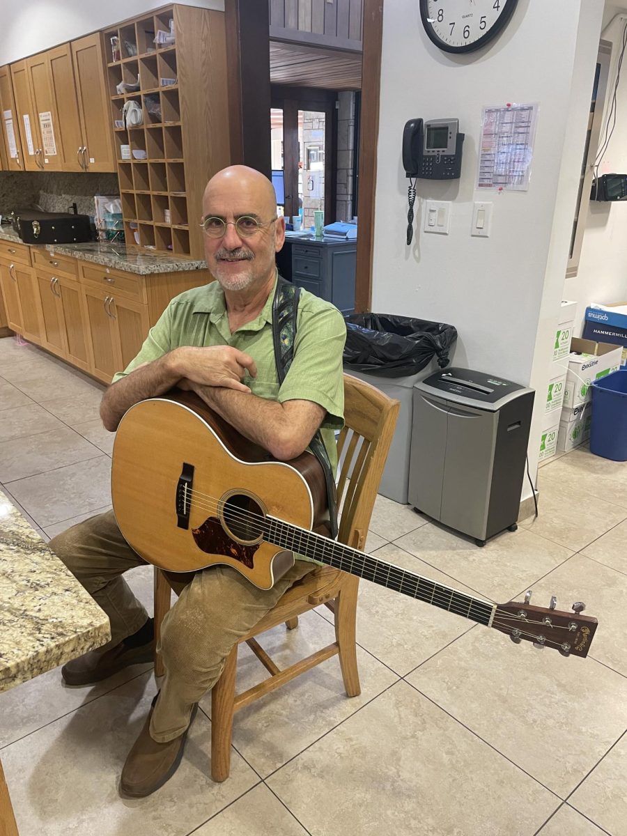Fr. Vallee loves sharing his music with the Carrollton community.